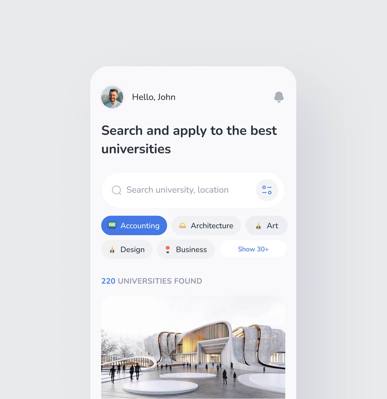 UVER – Universities Aggregator mobile app - Website Development - Photo 2