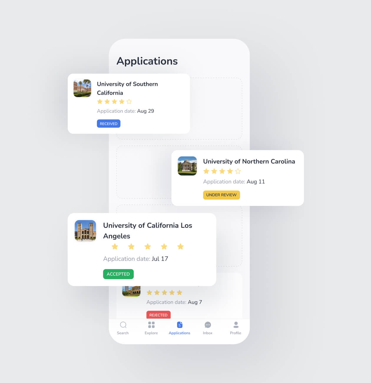 UVER – Universities Aggregator mobile app - Website Development - Photo 5